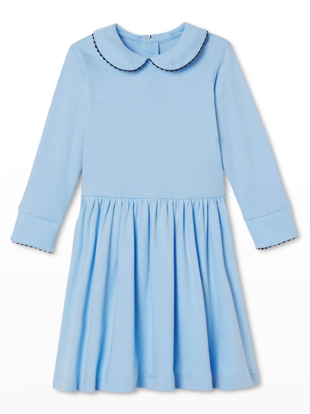Classic Prep Claudette Dress 3T Blue Pima Cotton Peter Pan Collar